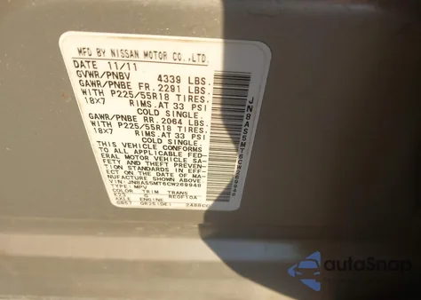 2012 Nissan Rogue Sv W/Sl Pkg from USA, damaged, VIN JN8AS5MT6CW269948